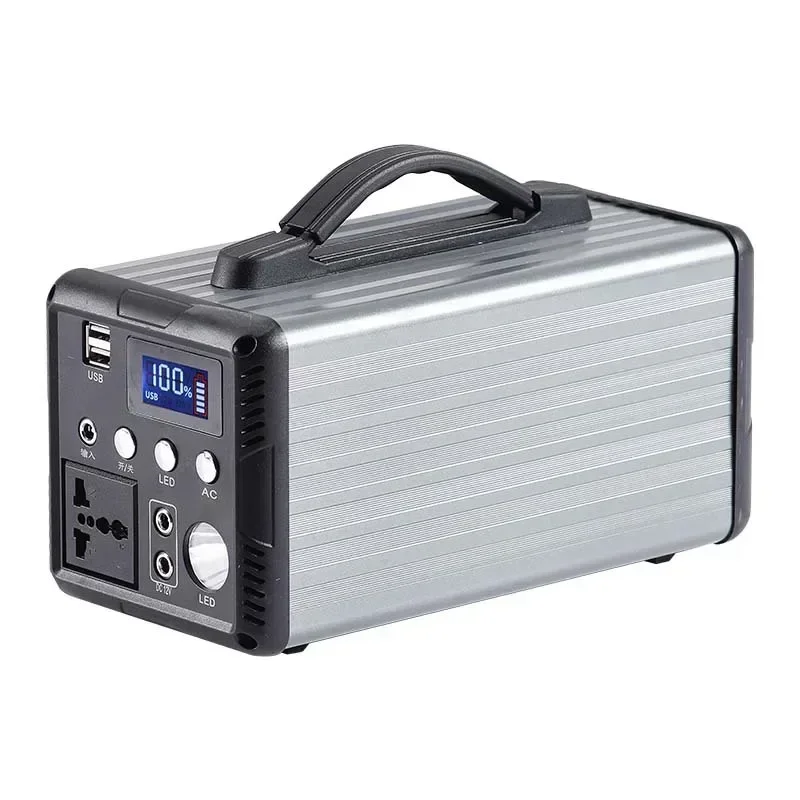 

220V Portable Power Station AC DC 200/300/500/600W Solar Generator Outdoor Work Travel Emergency Power Supply