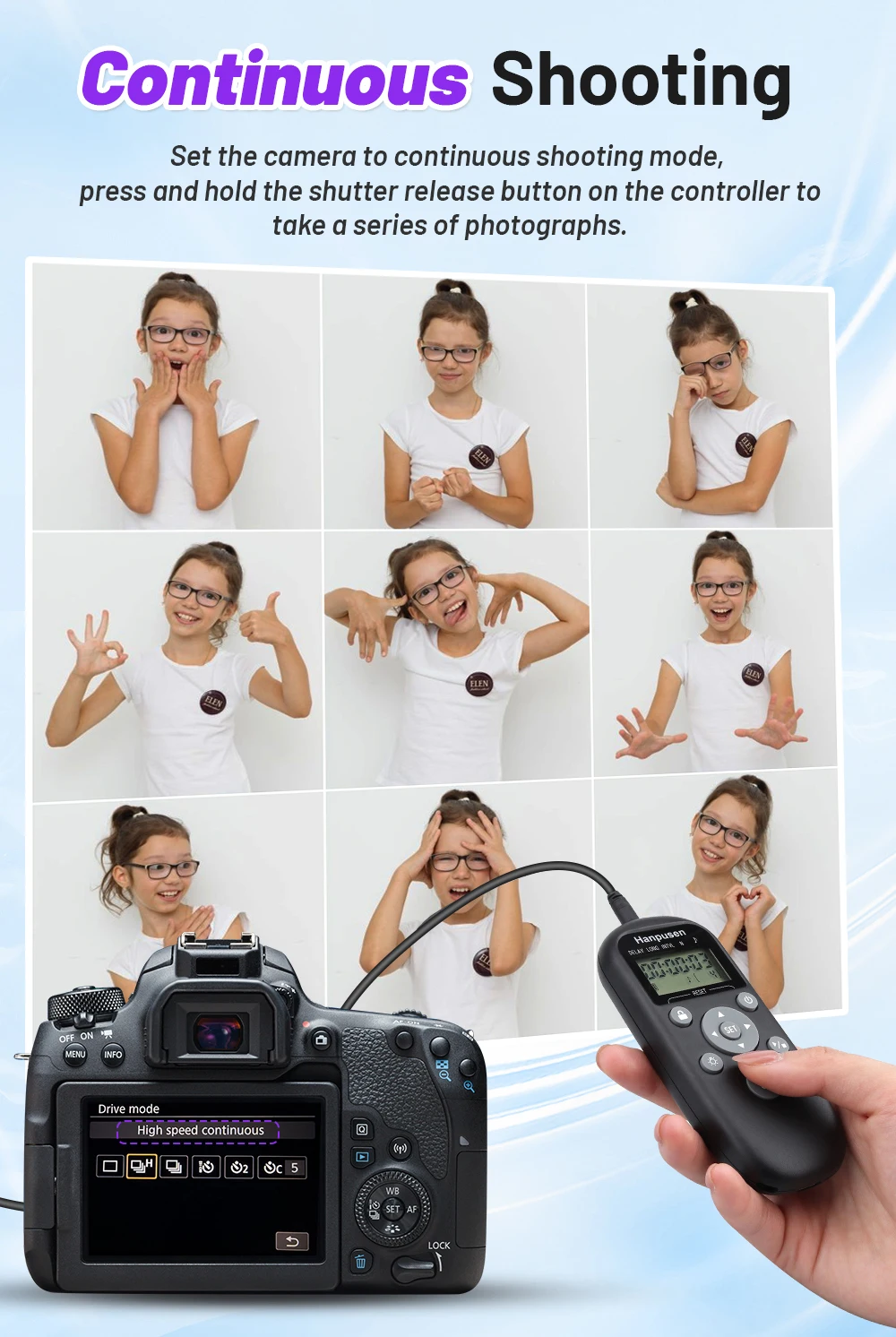 Zeitgesteuerte Sternenfotografie für Panasonic G97 GH7 S1IIE S1RII S1II; für Nikon Z7II Z6III Z5; für Canon R1, R5II, R10, 800D 70D – Detail 9