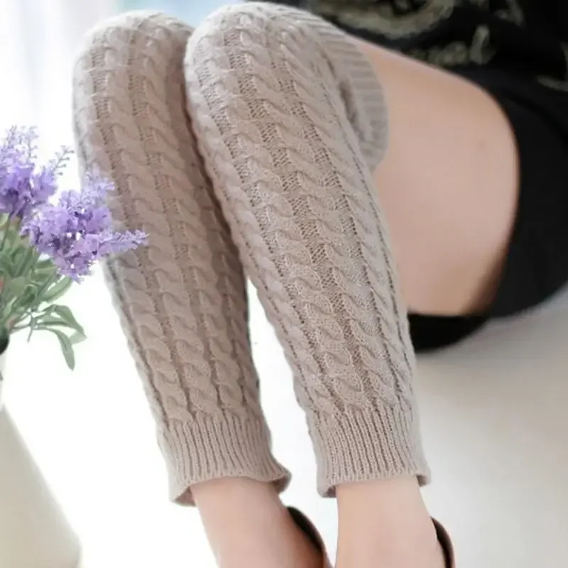 Sports Outdoor Womens Fashion Winter Knit Crochet Knitted Leg Warmers Legging Boot Cover 6 Colors