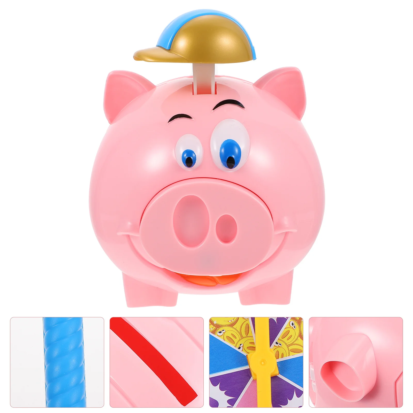 Creative Cartoon Piggy Bank Funny Game Saving Pot Cute Pig Shape Money Container Birthday Gift for Kids Money Bank