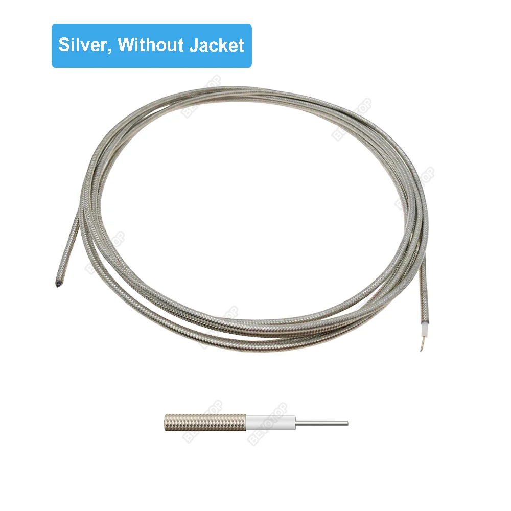 BEVOTOP Silver RG405 Semi-Flexible 086 RF Coaxial Cable High Frequency Test Cable 50ohm RF Coax Wire Cord Pigtail Jumper 1M~200M