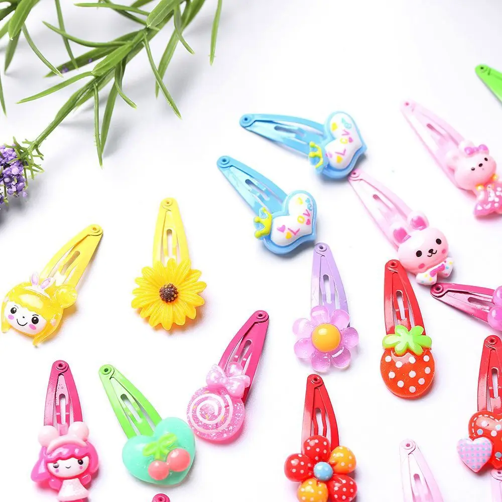 10/20Pcs Lot Kids Hair Jewelry Baby Infant Flower BB Clips Lovely Hairpins Kinds of Flower Pattern Butterfly Shaped Hairpins