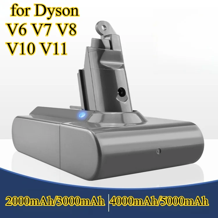 

Сменный аккумулятор для пылесоса Dyson V6 V7 V8 V10 V11 DC34, высокая емкость 5000 мАч, совместимый с беспроводными чистящими средствами