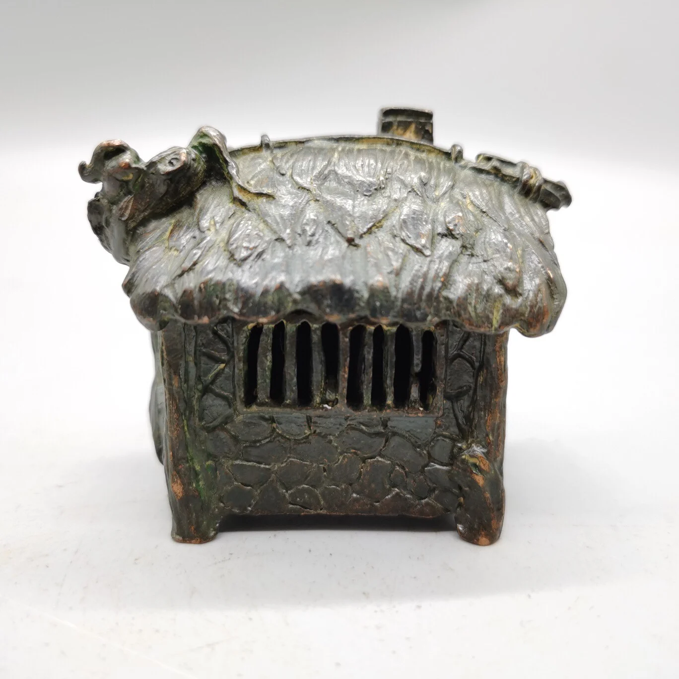 Home interior creative mini thatched cottage incense burner Home living room porch bedroom tea ceremony incense burner