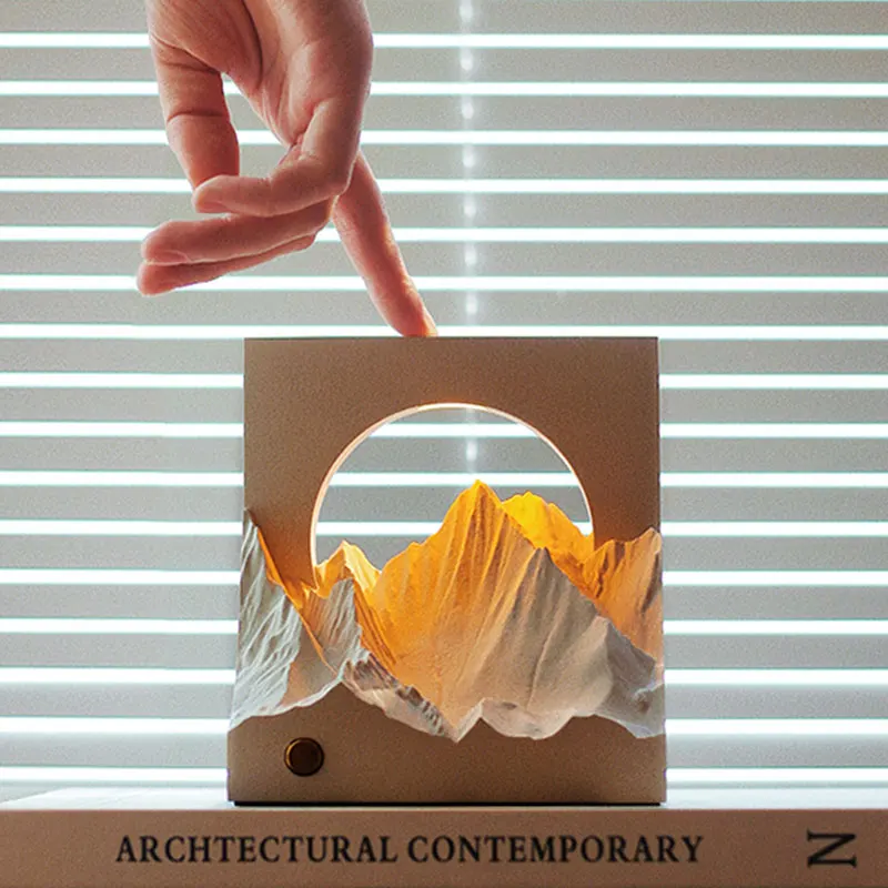 Alpenglow Aromatherapy Lamp Gift Bedroom Atmosphere Lamp Bedside Lamp Night Lamp Birthday Gift Mountain Style