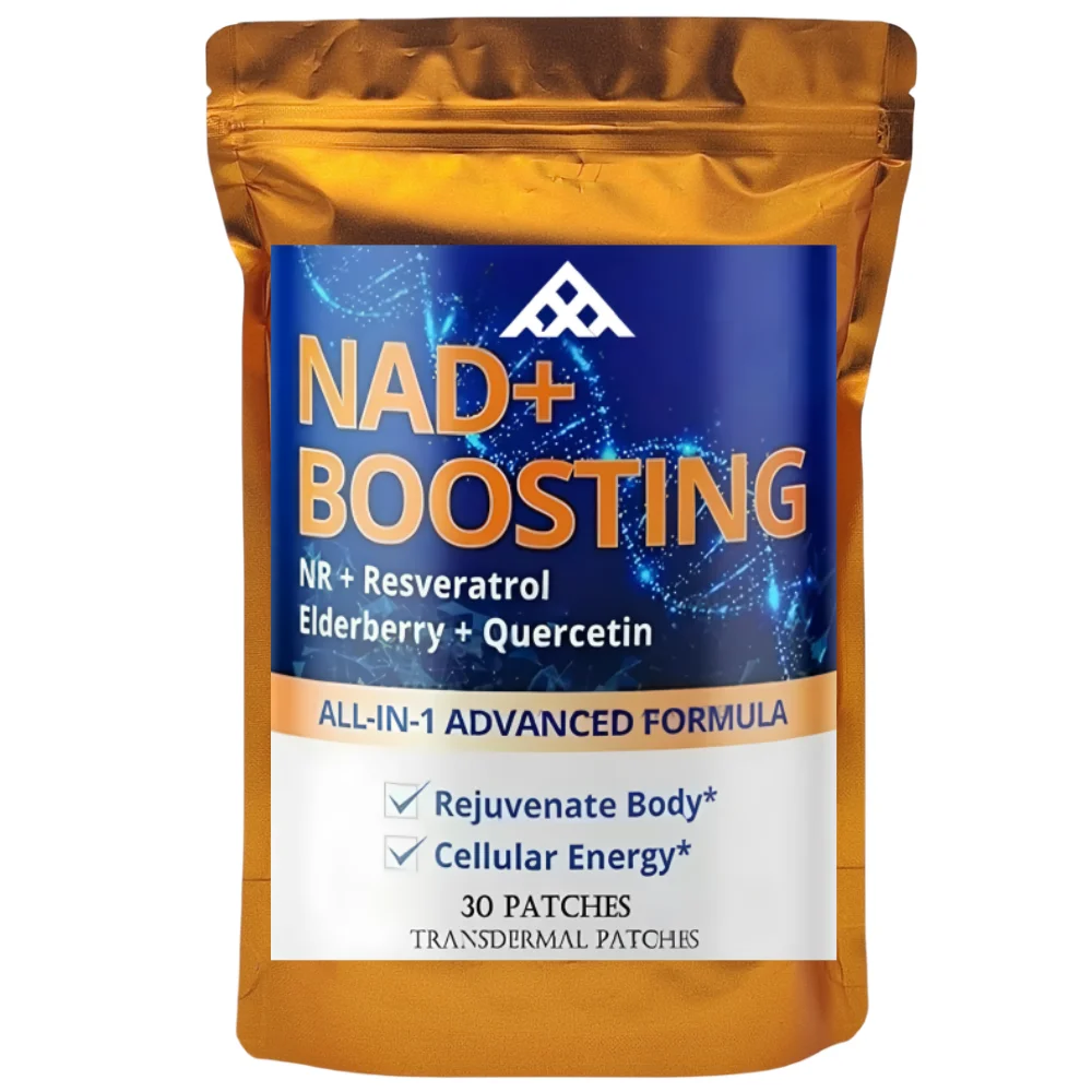 30 Patches NAD + Boosting Transdermal Patches with NR + Resveratrol Elderberry + Quercetin - Cellular Repair, Healthy Aging