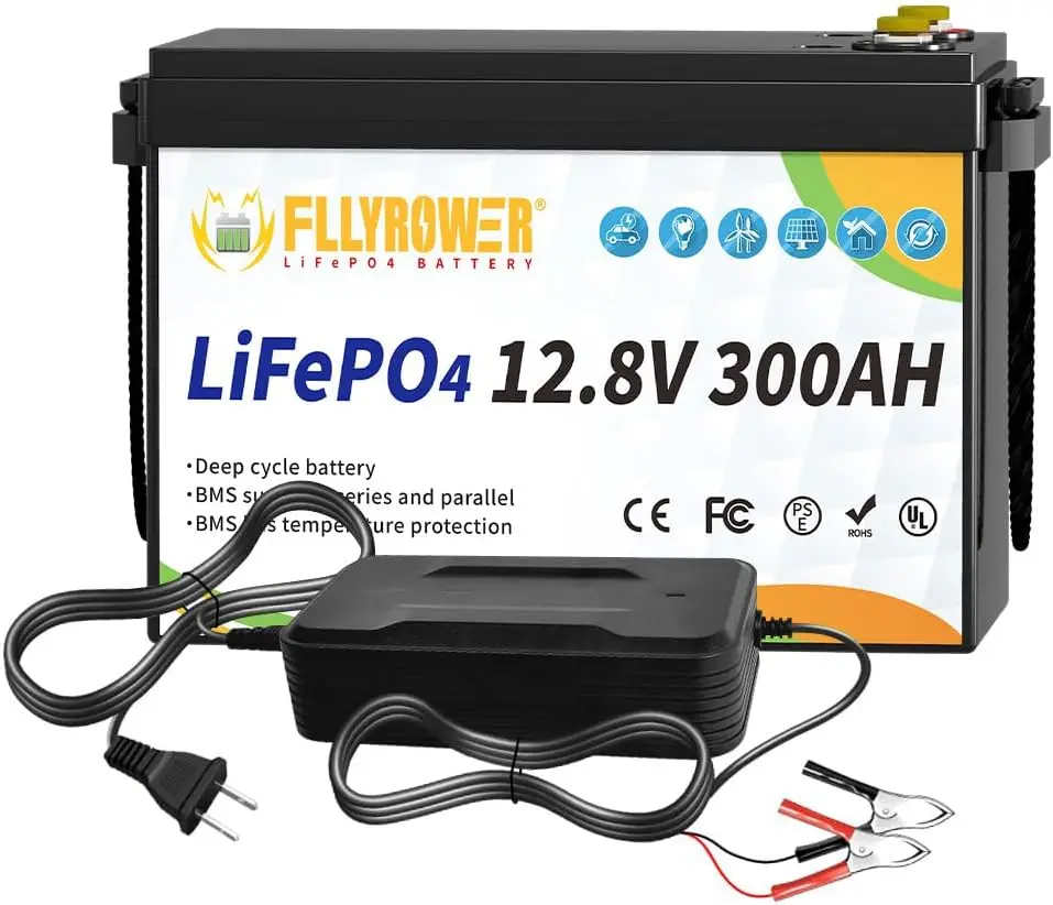 Europe Stock LiFePO4 Battery 12V 6Ah 100Ah 200Ah 300Ah Energy Storage Built-in BMS Deep Cycles Lithium Iron For Golf Cart