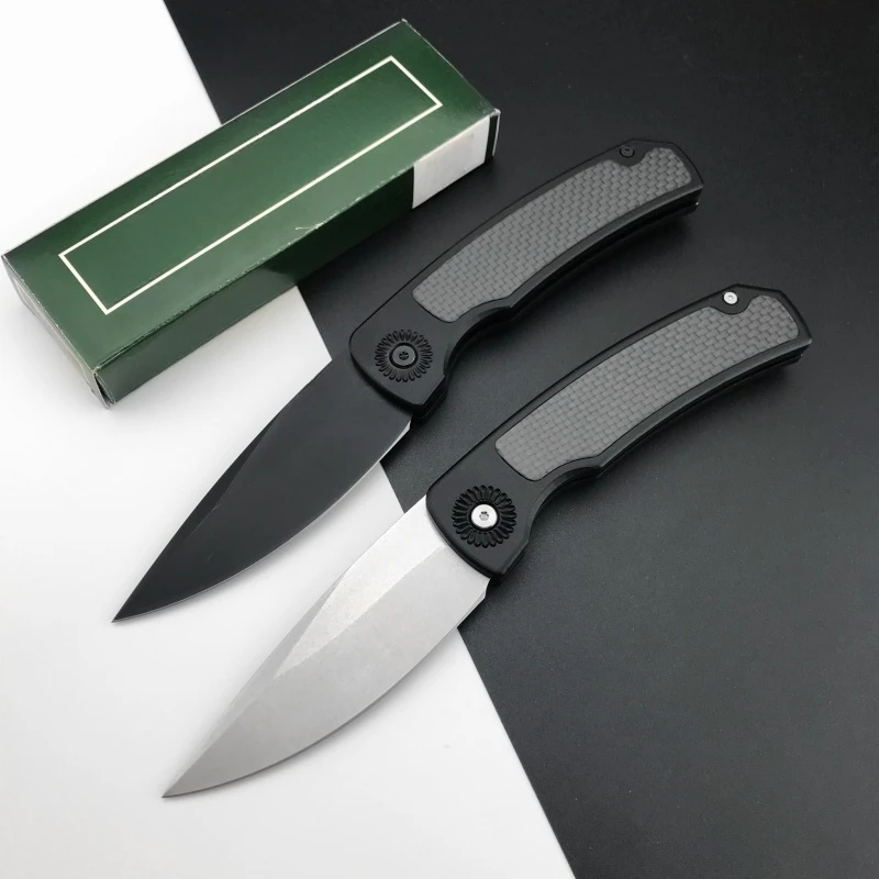 

High end T6 aluminum inset carbon fiber folding knife 154-CM steel blade outdoor tactical hunting knife EDC pocket knife