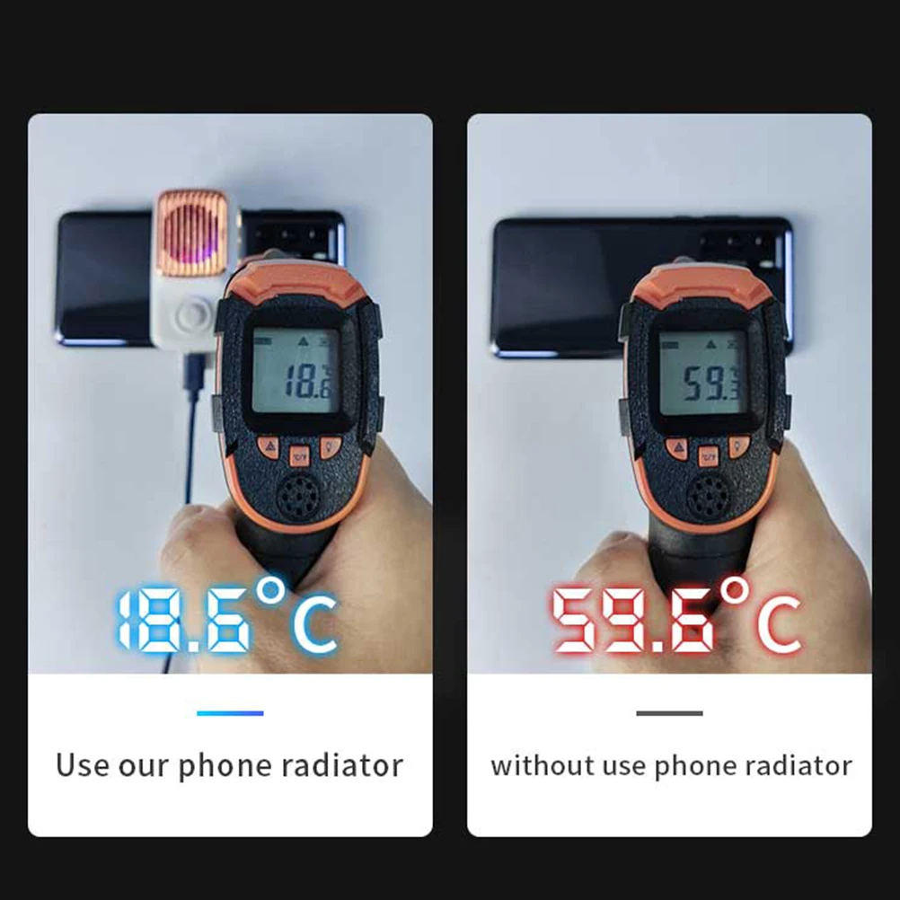 

Semiconductor Radiator Phone Cooler 26cm2 Large Area Silent Cold Freezing Mode Adjustable USB Gaming Gadgets