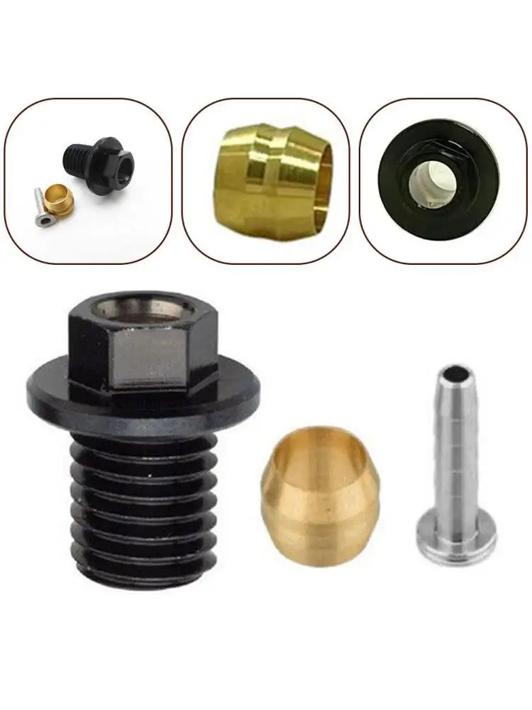 AliExpress TOOPRE Road Bike Hydraulic Brake Lever Insert Connecting Nut Kit For-Shimano BH90 Tubing Pipe Oil Hydraulic Disc Hose-Pressing-Ring-New