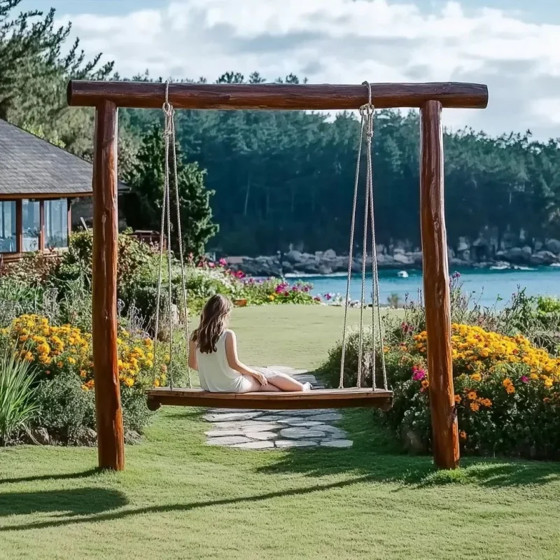 لتسجيل المخييم في الهواء الطلق سوينغ الرف الأطفال بارك مرافق سوينغ كبيرة #2