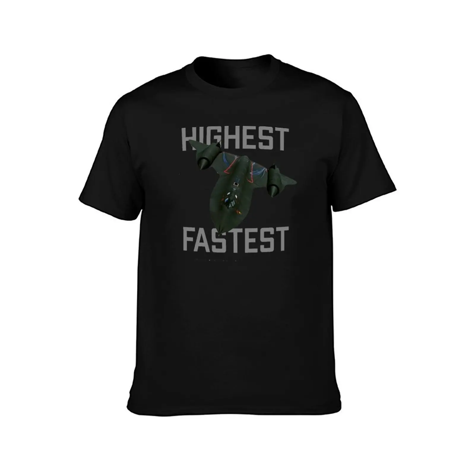 SR 71 Blackbird Spy Plane Fastest Highest T-Shirt All Match Basic Short Sleeve Top T-Shirt