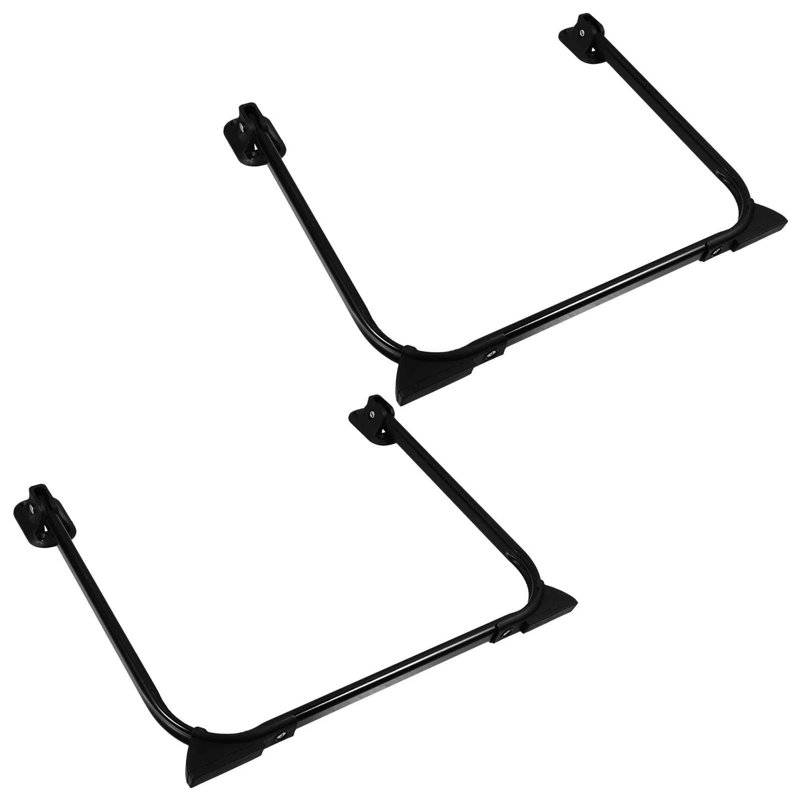 

2 Folding Bracket Table Legs Black Coffee Iron Heavy Duty U Shape Foldable Desk Legs Small Table Furniture Parts