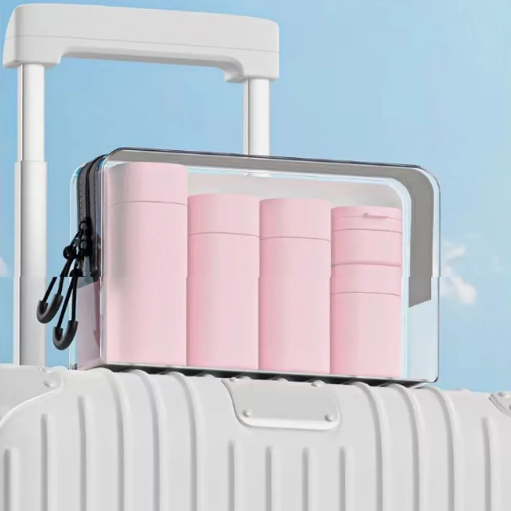 Travel Bottles Set, Silicone Squeezable Containers, Refillable Travel Accessories for Conditioner, Shampoo, Lotion & Body