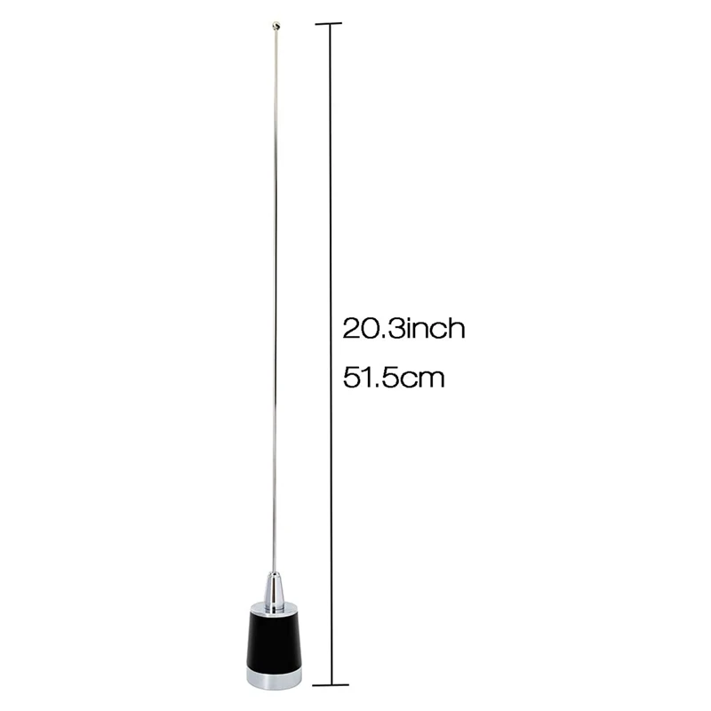 Dual Band NMO Antenna 144/430Mhz Mobile Radio Antenna For VHF UHF Two Way Radio (Requires NMO Mount)