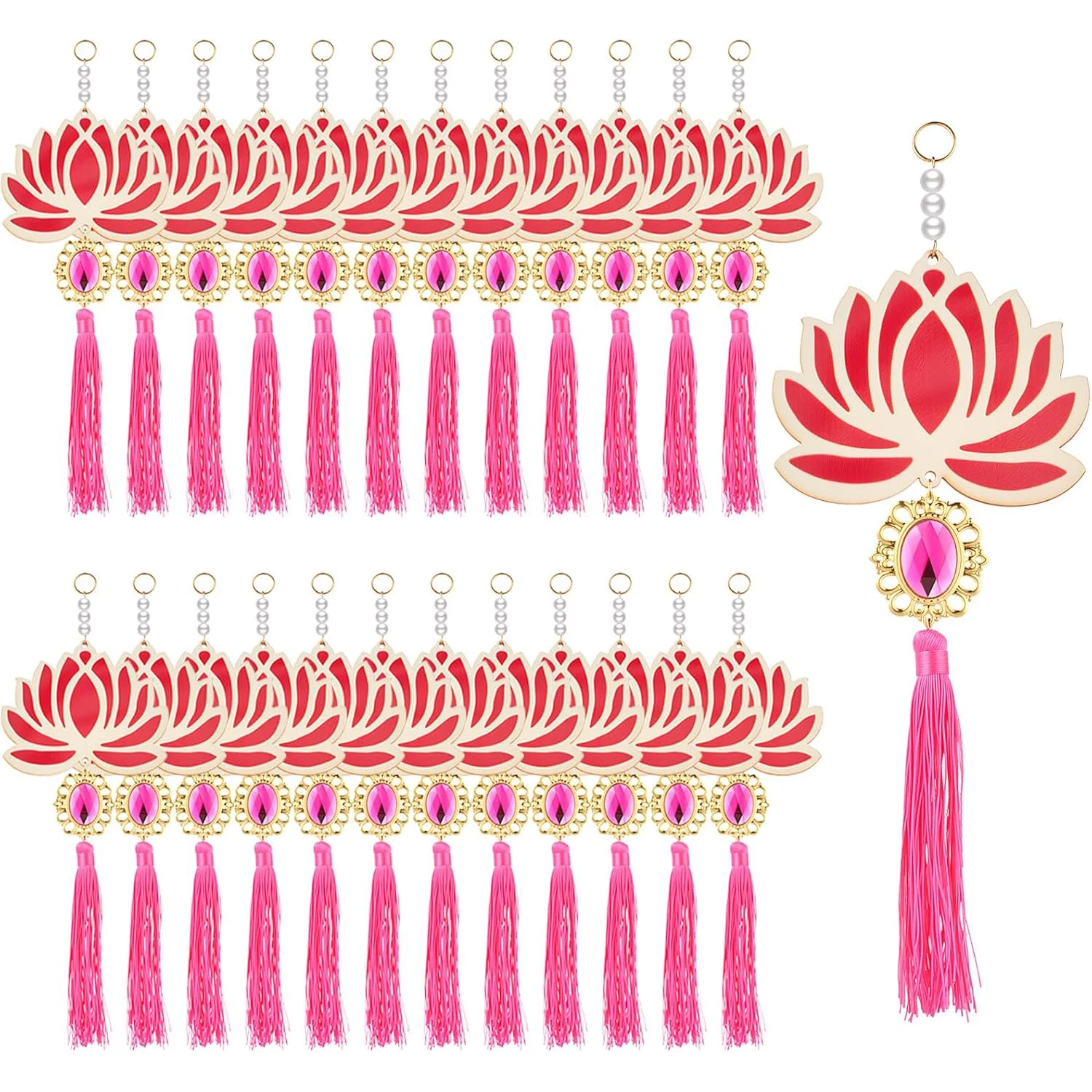 Lotus Hangings for Diwali Indian Decoration for  Temple Decor Pooja Room Decoration Back Dropper Showpiece