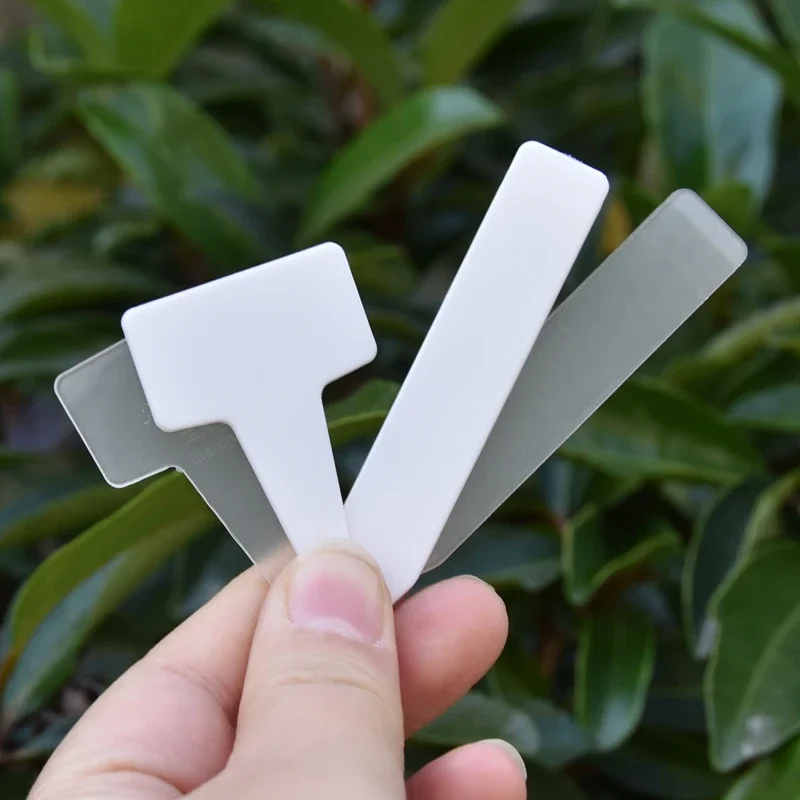 50Pcs 10/30/ Garden Mini Plant Label Reusable Flower Seedlings Veg Classification Markers Plate Thicken Waterproof T-shaped Tags