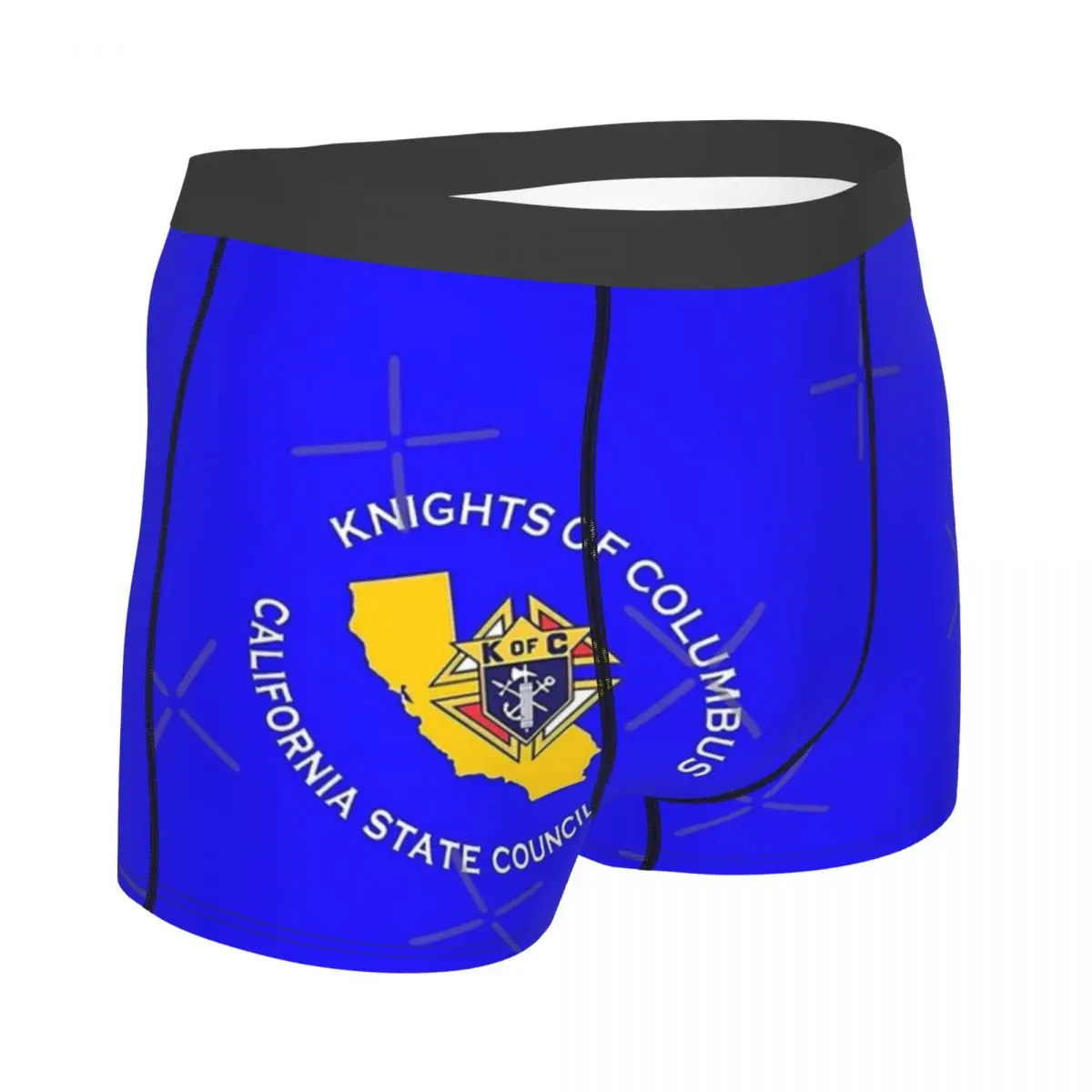 Knights of Columbus Men's Panties Knights Of Columbus California State Council Men Boxer Underwear Cotton for Male Large Size