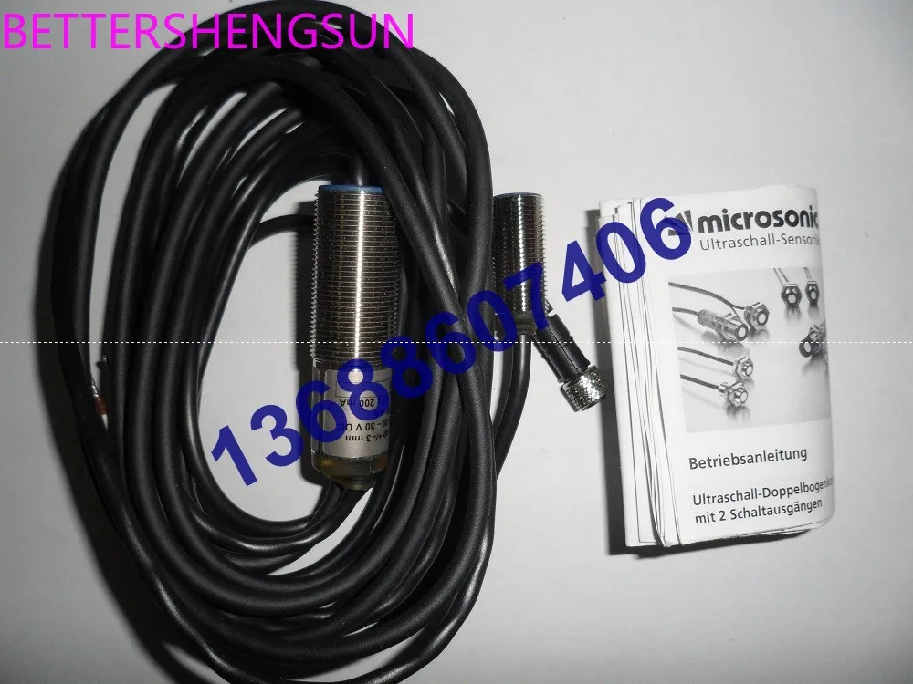 Ultrasonic sensor dbk + 4/Empf/M12/3BEE/M18