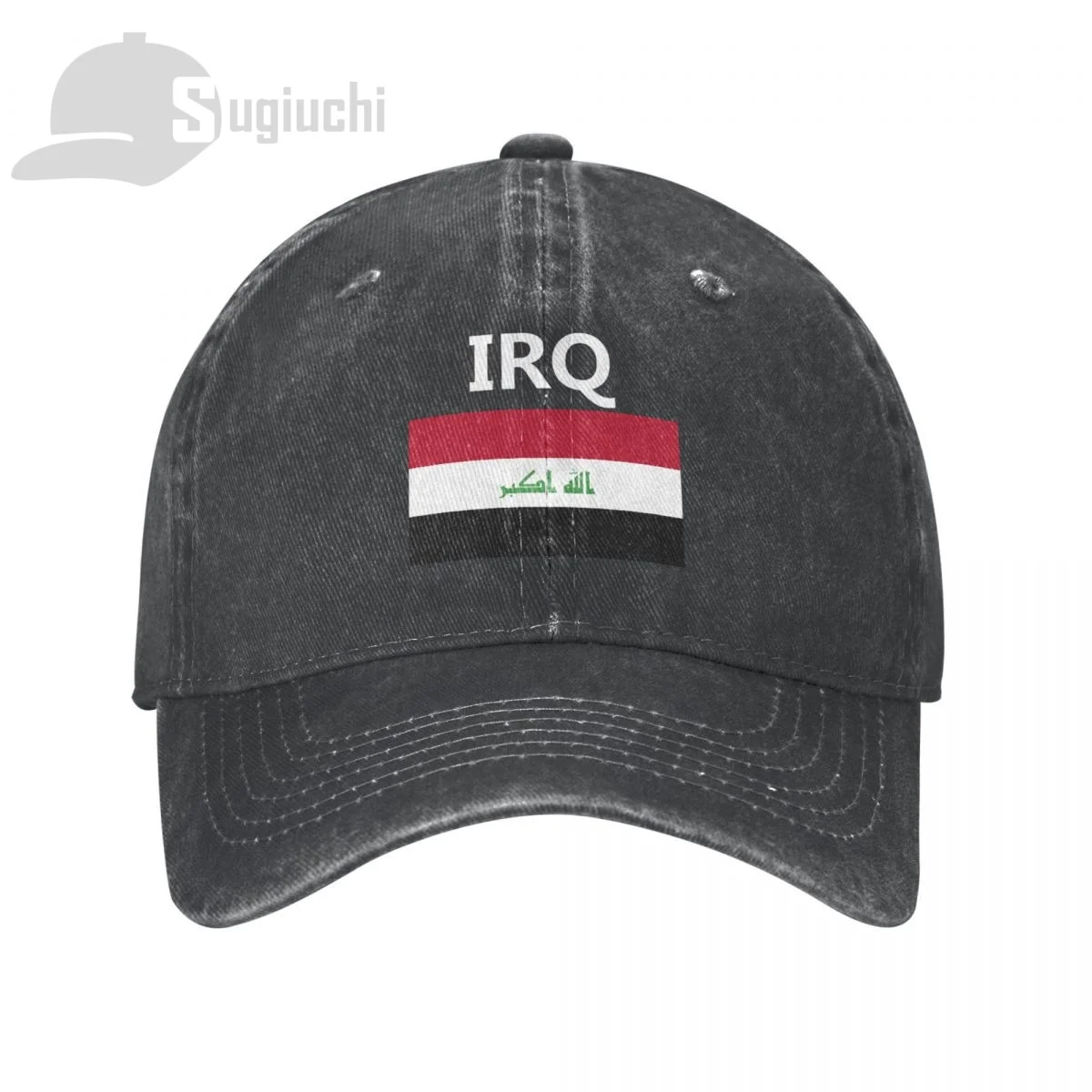 Iraq Flag With Letter Washed Cotton Cap Gorras Snapback Caps Baseball Dad Outdoors Travel Sun Hats Casquette