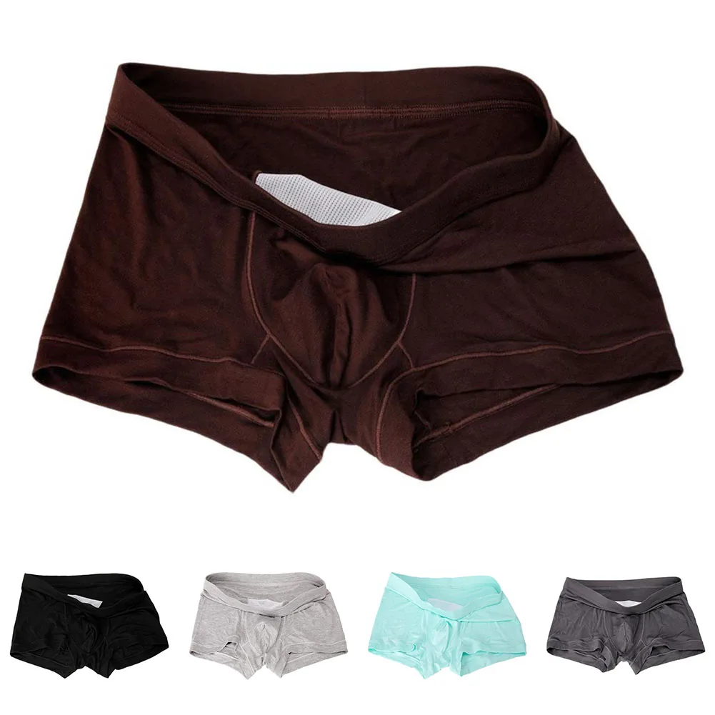 

Comfortable Men's Underwear Boxer Shorts with Double Layer Breathable Pouch Fabric Featuring Modal and Spandex Blend