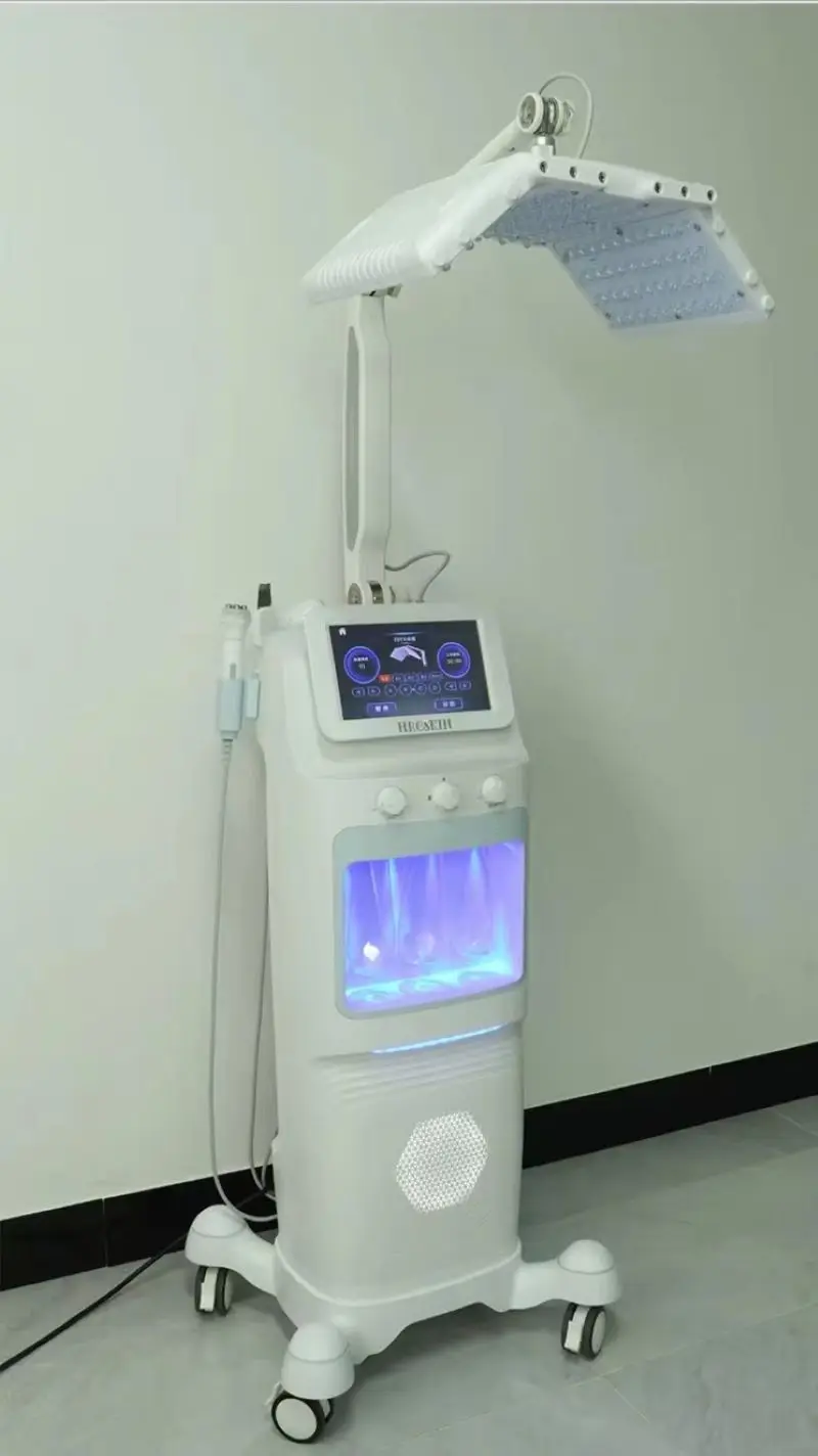 Máquina de terapia de soporte profesional, limpieza profunda de la piel, blanqueamiento, máquina de cuidado de la piel para salón de belleza