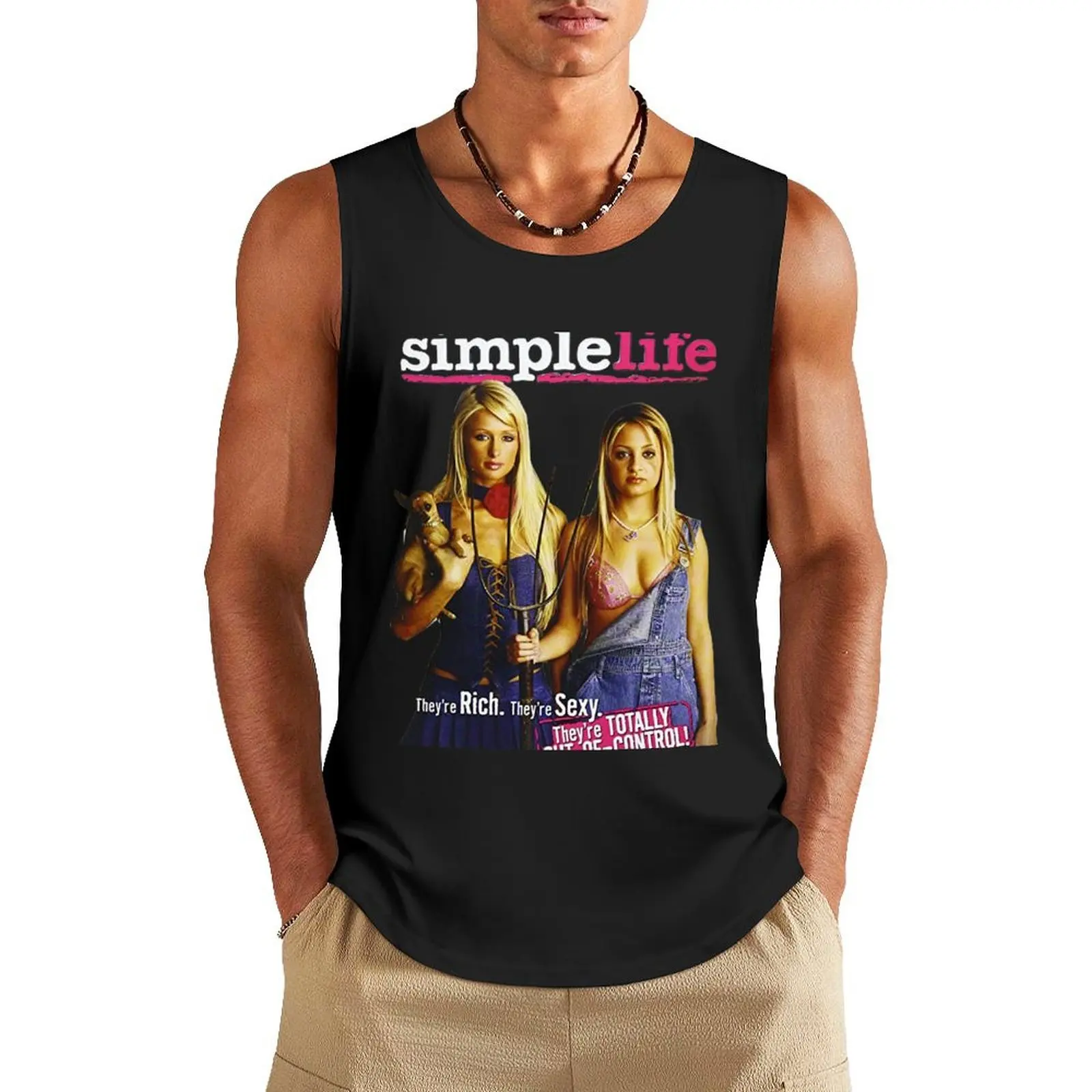 

The Simple Life - Paris & Nicole Tank Top gym t-shirts man Bodybuilding clothing man