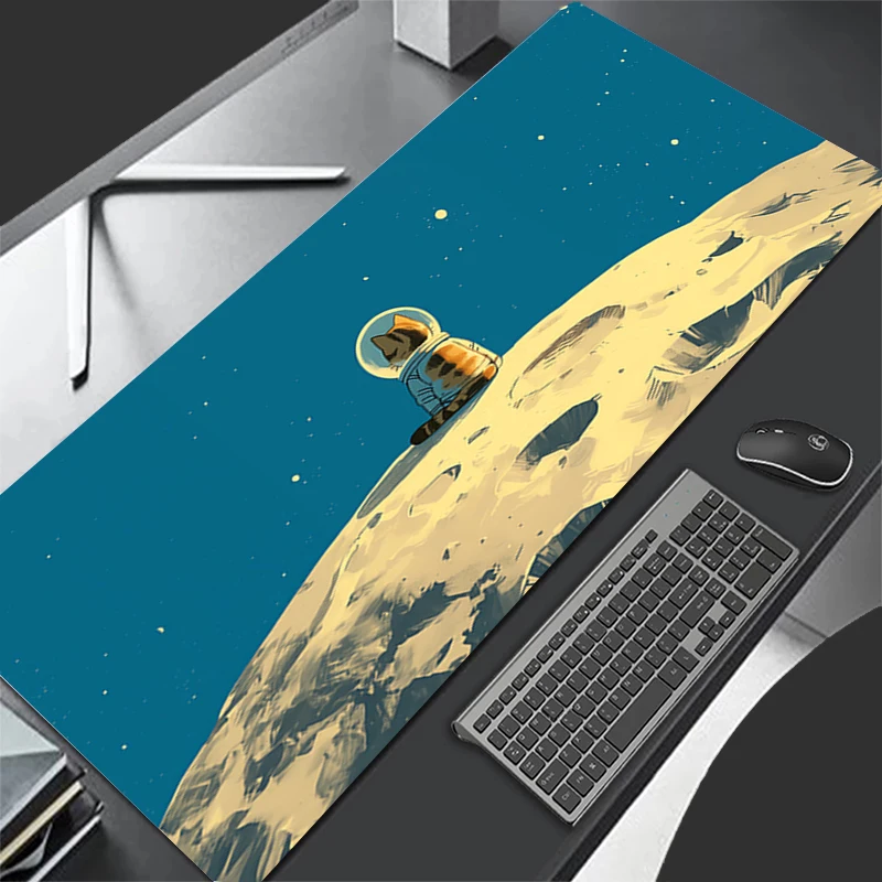 Mousepad Computer Gaming Accessories Keyboard Pad Office PC Rubber HD Mouse Pad Decoracion Desk Outer Space Astronauts Mouse Mat