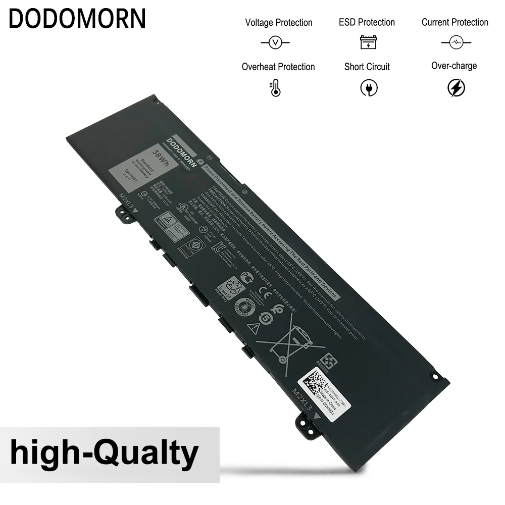 Dodomorn 100% แบตเตอรี่แล็ปท็อปคุณภาพสูงใหม่สำหรับ Dell Inspiron 13 5370 7370 7373 5370 Vostro จัดส่งเร็ว RPJC3