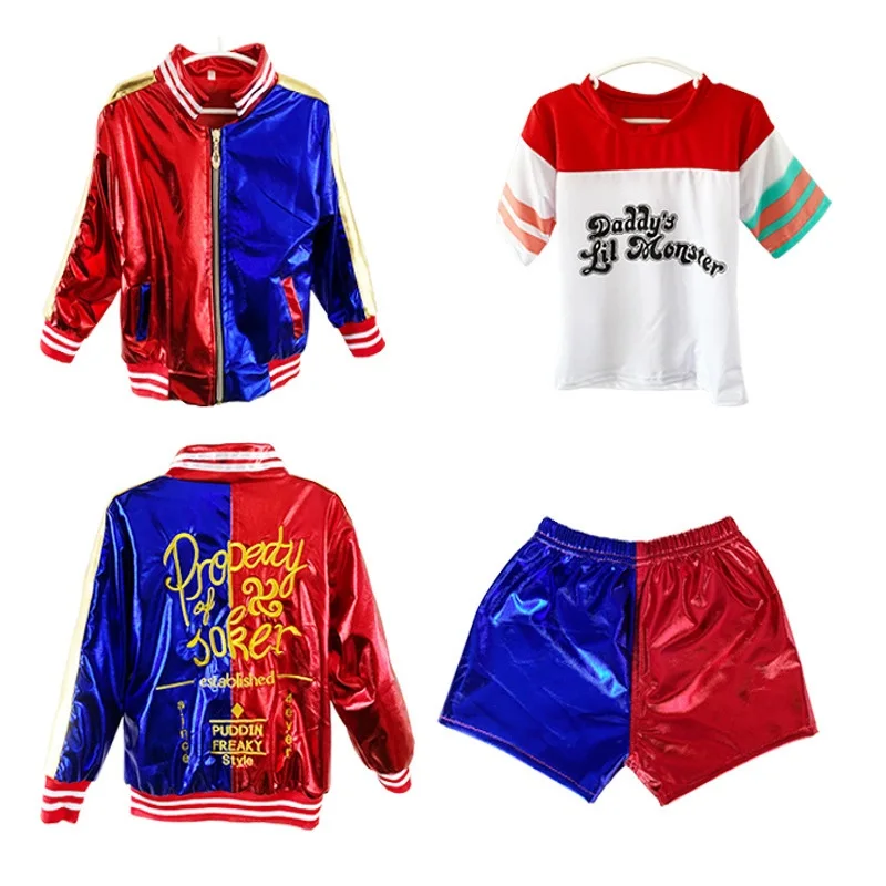 

Costume Women With T-shirt Jacket Shorts Set Halloween Cosplay Costume Dress Up