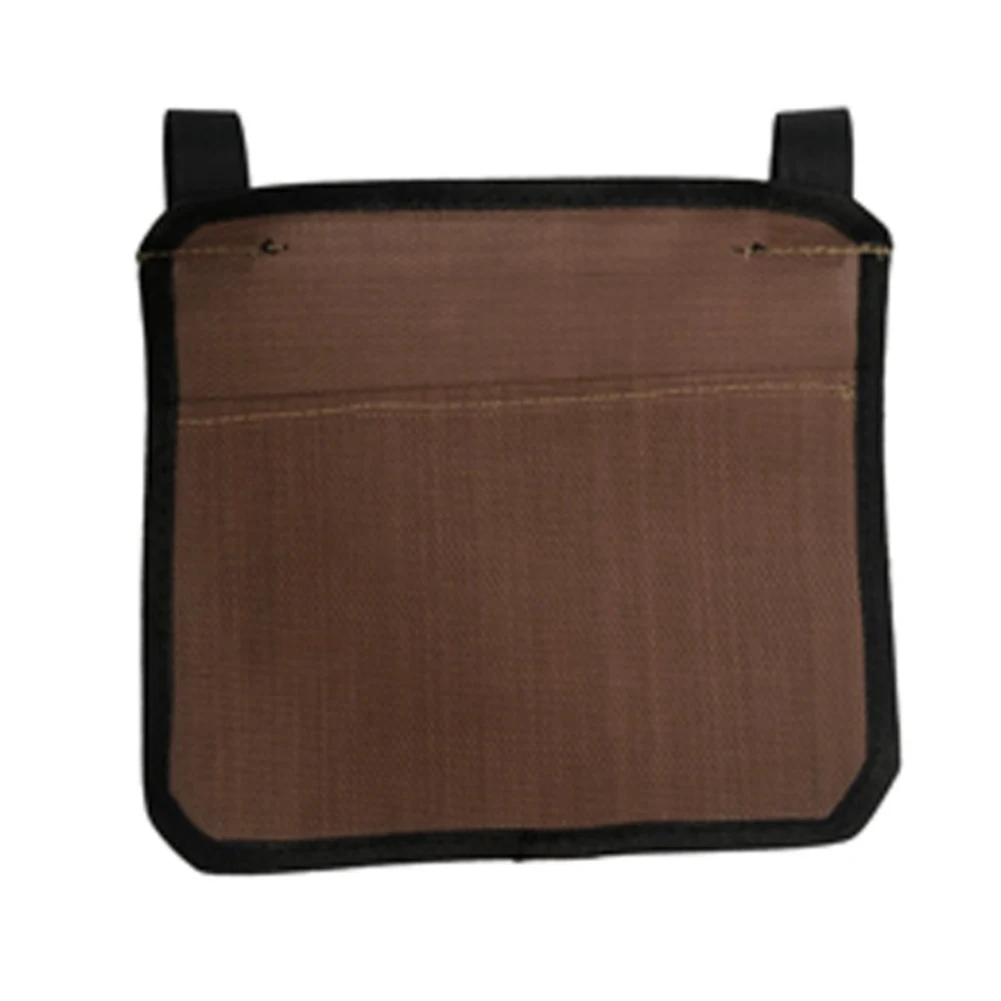 가정/야외용 테이블 의자 옆 수납 가방 정리함 잡지/휴대폰/리모컨 홀더 펀치 프리 스트랩 설치