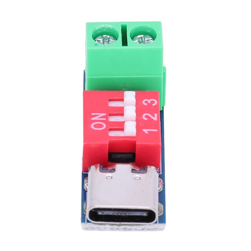 PD Trigger Board Module 5-20V Adjustable Charging Test Module High Speed USB Type-C Voltage Connetor Power Supply Accessories