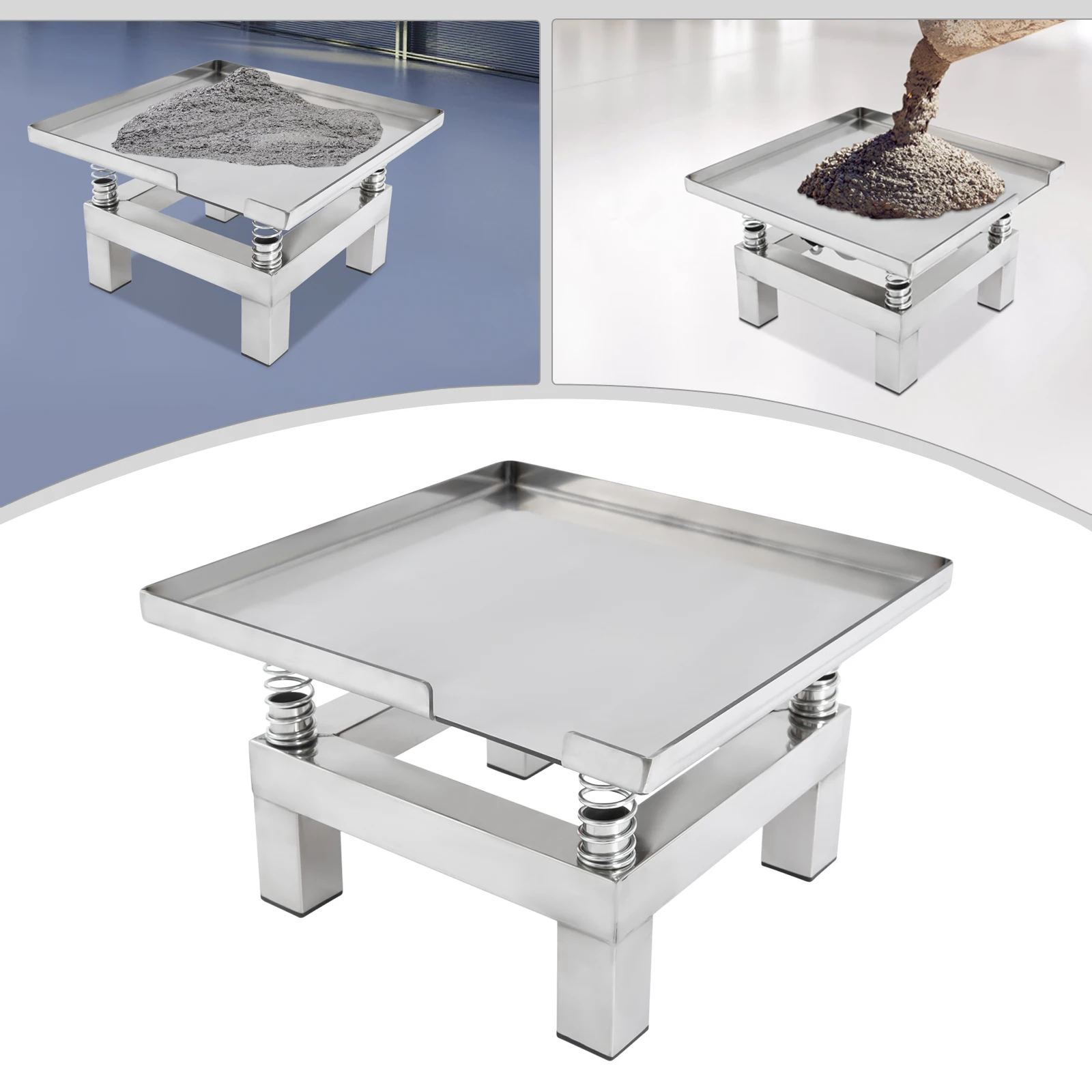 35*35CM Concrete Vibrating Table 50W  Lab Vibration Table10kg Capacity for Precise Test Block Preparation EU/US Standard