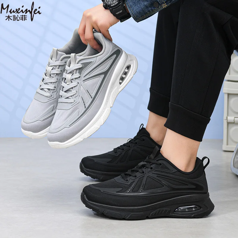 Spring and Autumn Men's Sports Single Shoes Casual Running Men's Styles Fashionable Soft Bottom Comfortable resistant Anti slip