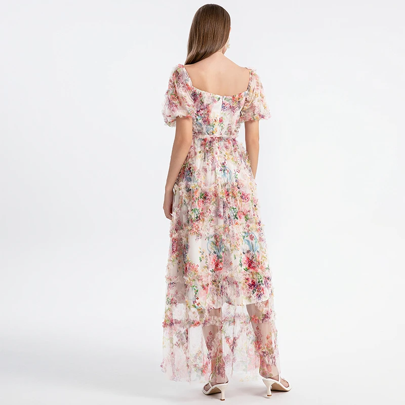 Franse romantische taille taartrok YYX 5880128