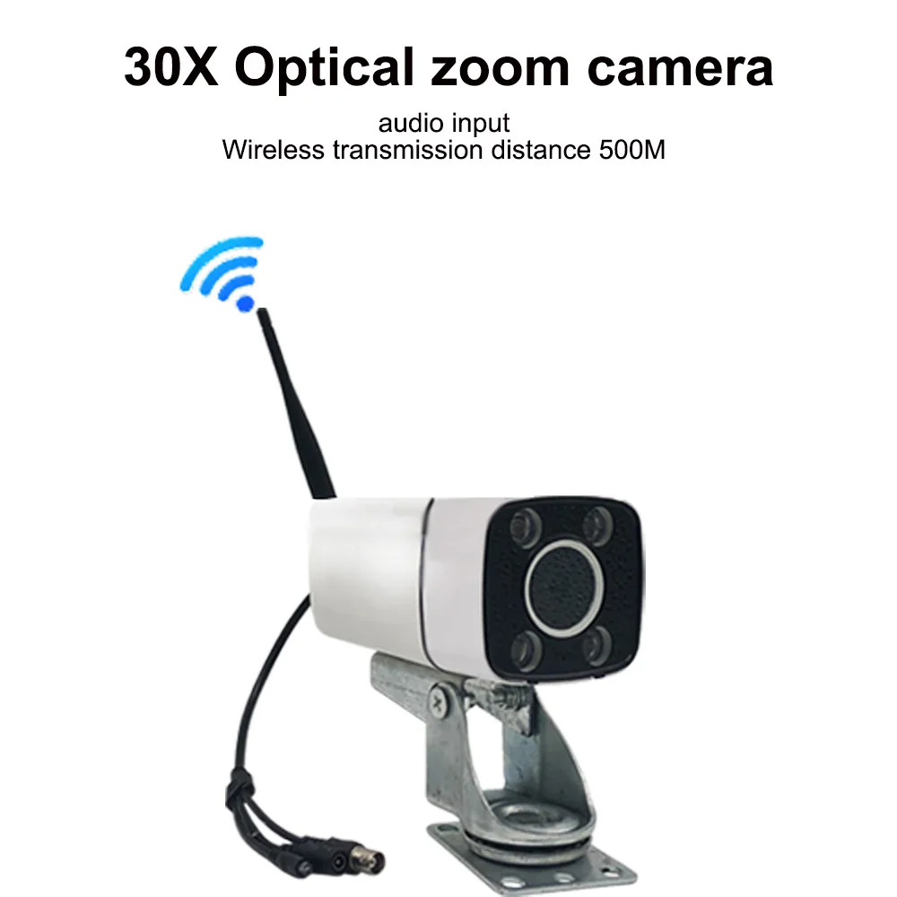 Telecamera per gru gru a torre Zoom automatico monitoraggio Wireless Zoom 30X Display telecamera posteriore Wireless Set telecamera Wireless per Caravan in pietra