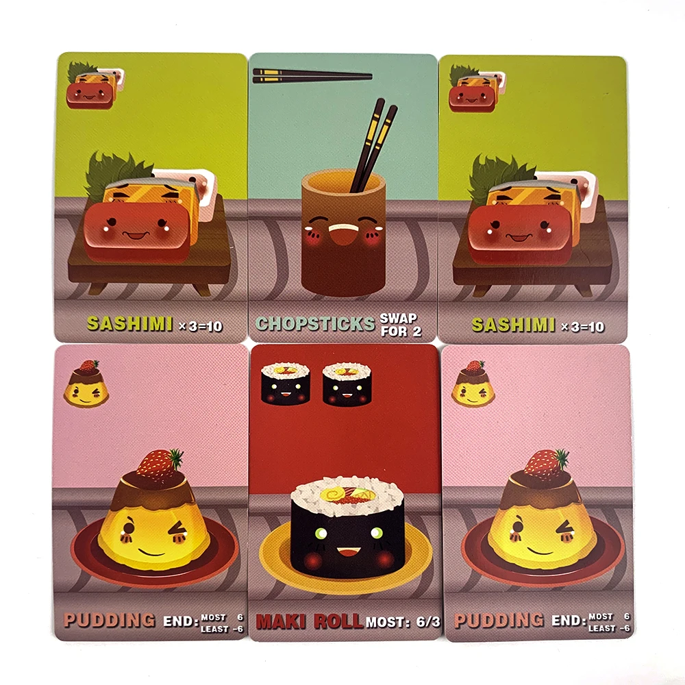 1pc "Sushi Go" Family Gathering Game Card,An Interesting Sushi Party English Version Card Game, Food-themed Game image 4