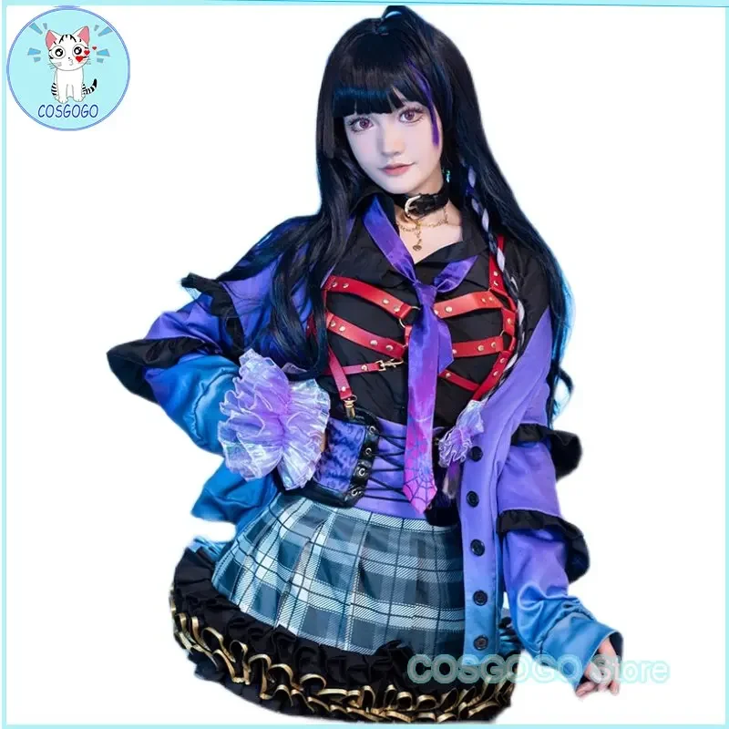 COSGOGO Vtuber Nijisanji XSOLEIL Meloco Kyoran Cosplay Halloween Game Suit Lovely Outfits Women