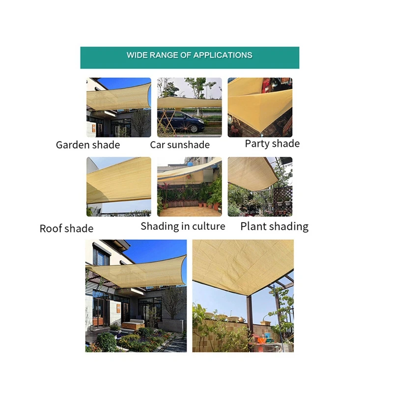 Outdoor Garden Shading Net, UV Protection, Outdoor Shading, Swimming Pool Shading, Plant Shed Shading Style Easy To Use C