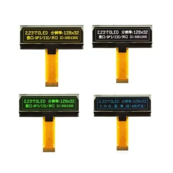 2.23 inç OLED LCD ekran modülü SSD1305 sürücü IC 24 Pin 12832 LCD ekran panosu 128x32 SPI arayüzü beyaz yeşil sarı mavi