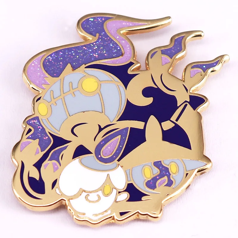 Sparkling Ghost Badge Cute Kawaii Elf Enamel Pin