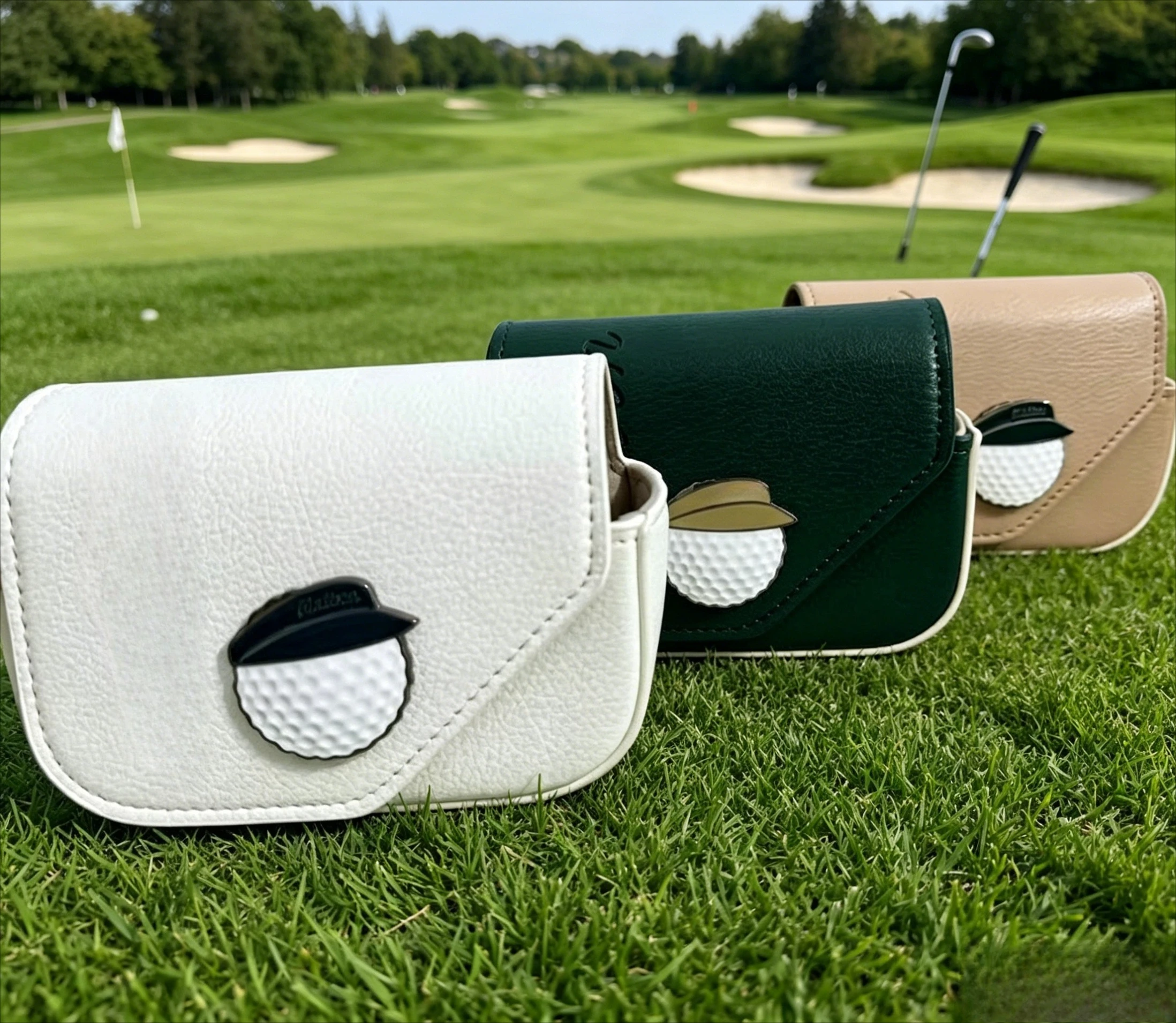 

2026 New Luxury Golf Rangefinder Case Magnetic Waist Bag with Gift Box High-End Golf Accessories Pouch Portable Ball Storage