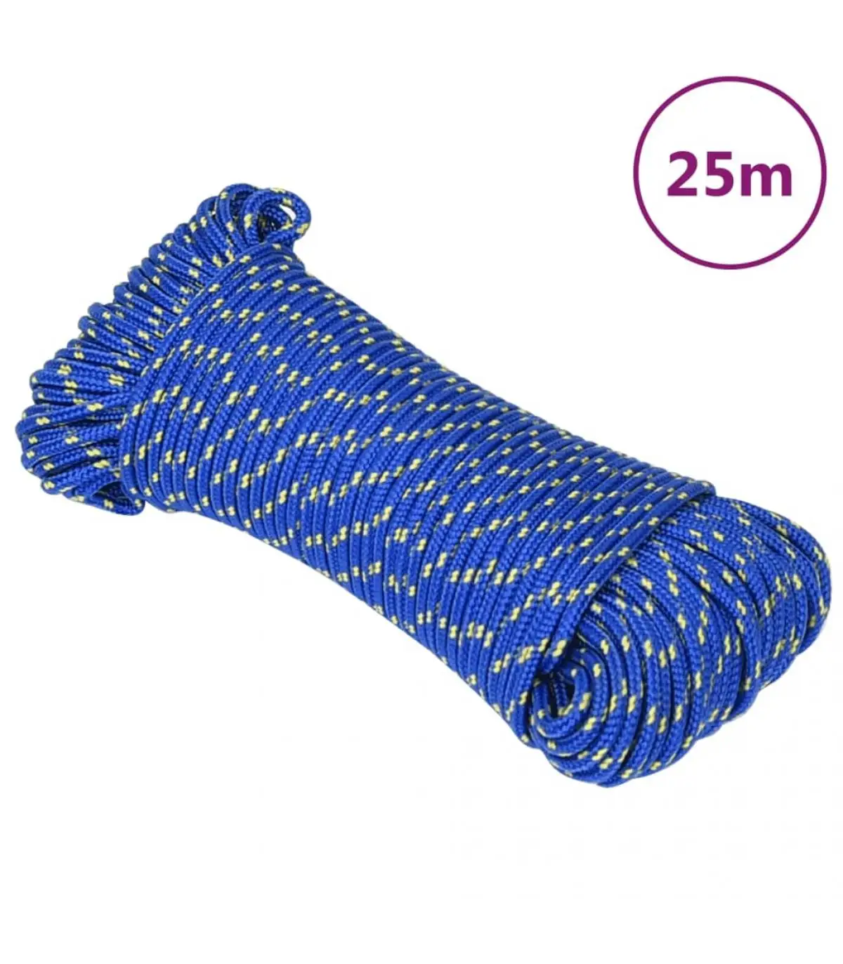 Metal ropes and ropes blue polypropylene boat rope 3 mm 25 m