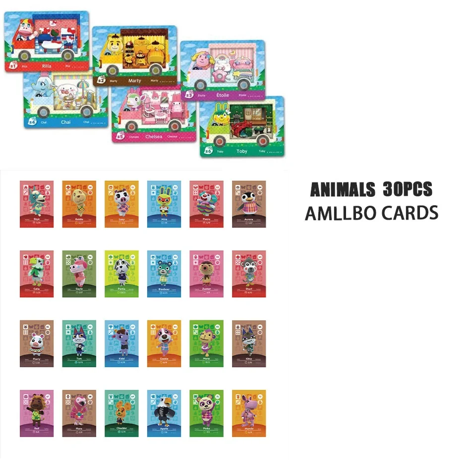 Amiibo Card Game Animal Crossing: New Horizons Anime Cartoon Figure Kawaii roles NS Switch 3DS Set Collect Mini NFC Cards gifts