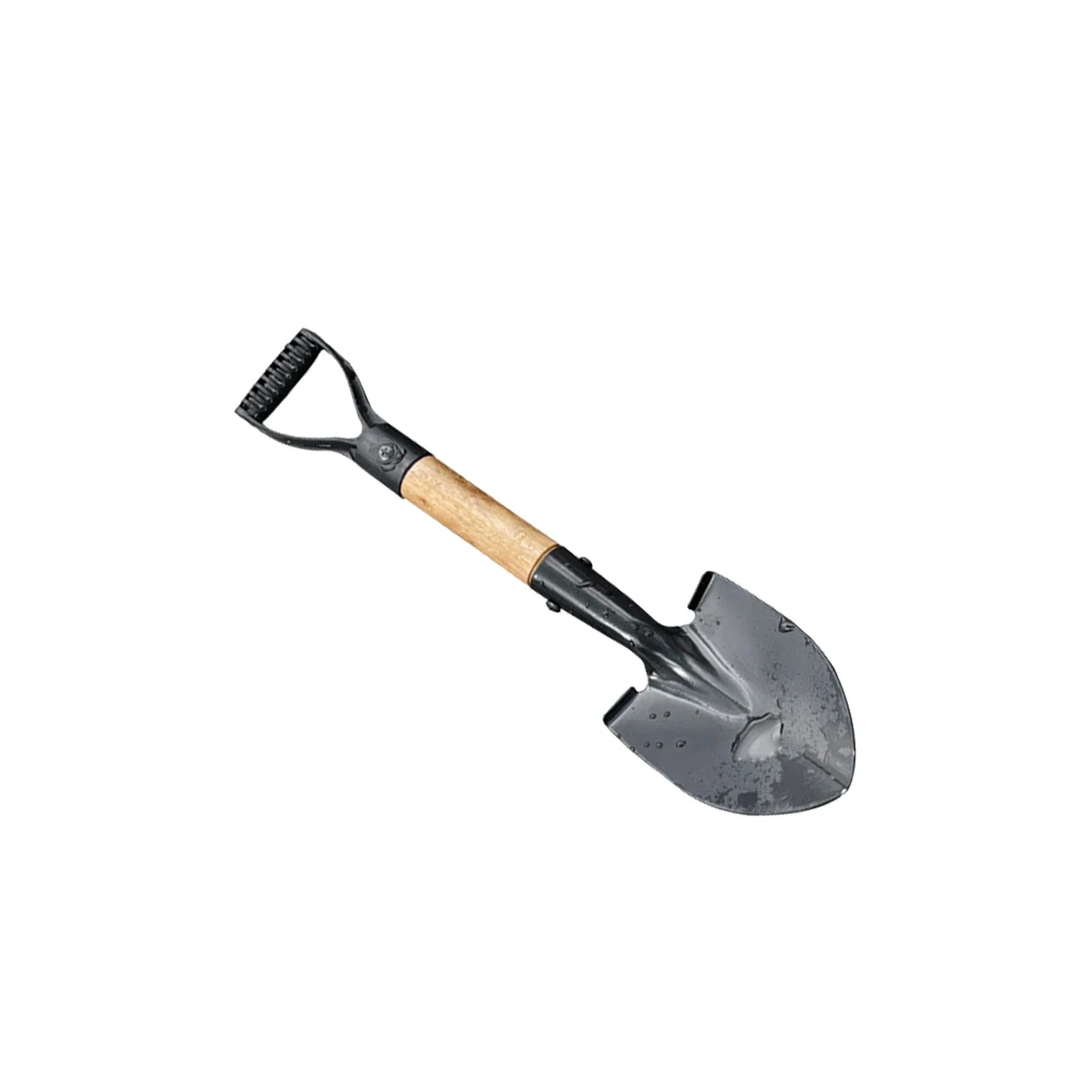 Digging Shovel Mini D Wood Handle Shovels Trowel Waterproof Rustproof Garden Scoop Coated Surface for Beach Large