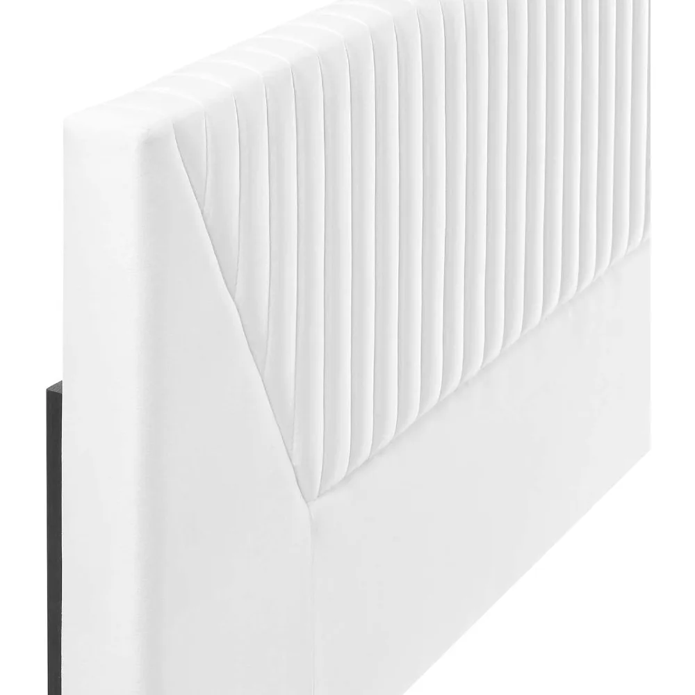 MOD-6669-WHI قناة الصبر معنقدة الأداء المخملي كينج/كاليفورنيا كينج اللوح الأمامي، أبيض #6