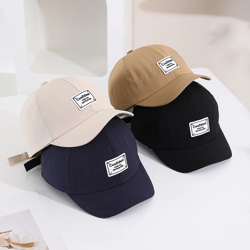 Short-brimmed solid color baseball cap Lightweight Quick-Dry