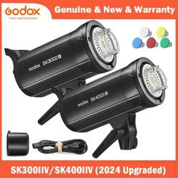 Godox SK300IIV SK400IIV SK300II-V SK400II-V 2.4G X System Professional Compact Studio Flash for Photography Studio Stream