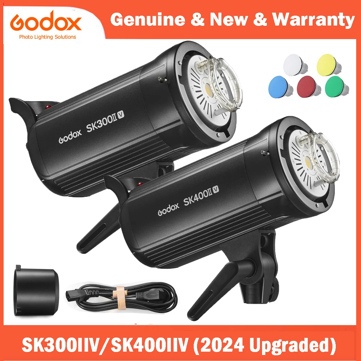 Godox SK300IIV SK400IIV SK300II-V SK400II-V 2.4G X System Professional Compact Studio Flash for Photography Studio Stream