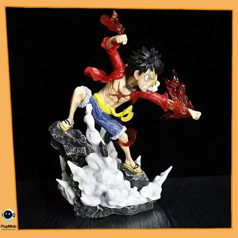

Цельный PT Fire Fist Luffy Battle Статуя со специальным эффектом Сменные руки Фигурка Модель Дисплей Коллекционная